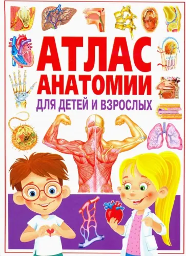 Атлас анатомии для детей и взрослых обложка книги