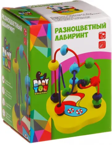 Игрушка из дерева "Разноцветный лабиринт" (TKB007/ВВ1089) обложка книги