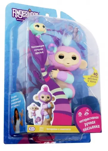 Интерактивная обезьянка Вайолет с малышом (3543) обложка книги