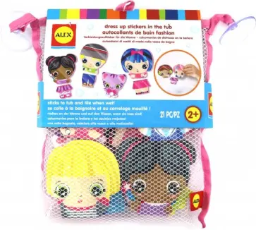 Набор фигурок-стикеров для ванны "Веселые друзья" (200103-5) обложка книги