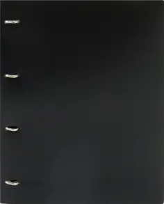 Папка на 4-х D-кольцах "Black&White", А4 (BW0840/4Dblck) обложка книги