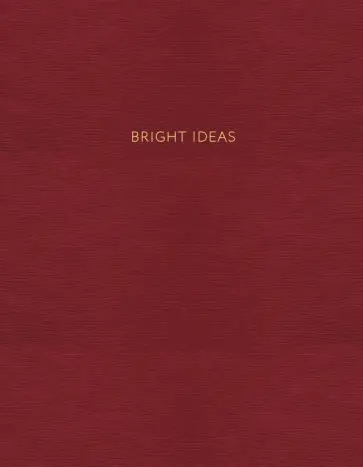 Блокнот "Bright Ideas" (96 листов, А5, в точку, красный) обложка книги