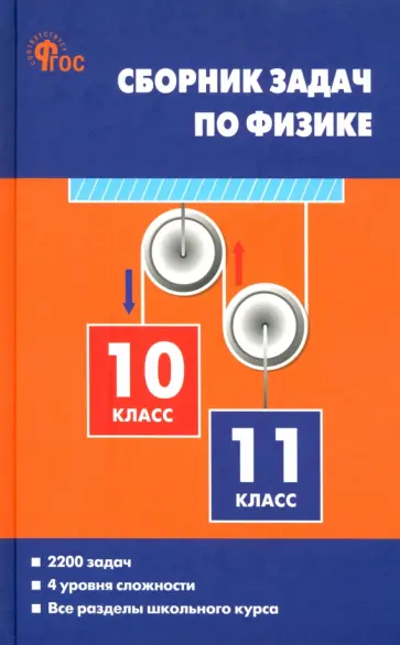 Московкина, Волков - Физика. 10-11 классы. Сборник задач. ФГОС обложка книги