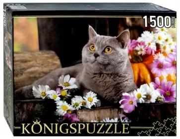 Puzzle-1500 "БРИТАНСКИЙ КОТ" (ГИК1500-8478) обложка книги
