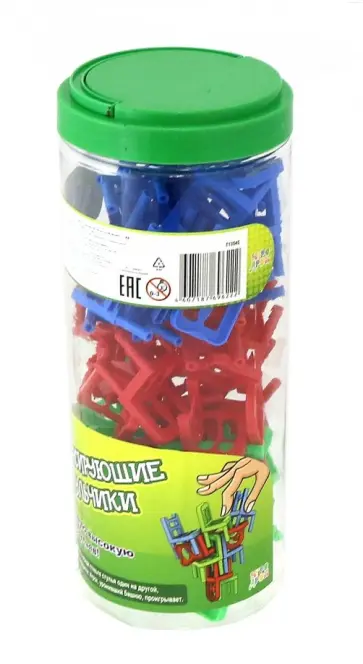 Игра настольная "Балансирующие стульчики" (Т13545) обложка книги