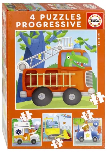 Пазл 4 в 1 "Спасательный патруль" (6, 9, 12, 16 деталей) (17144) обложка книги