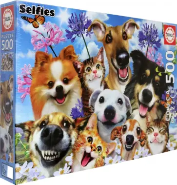 Пазл-500 "Веселое селфи на солнце" обложка книги