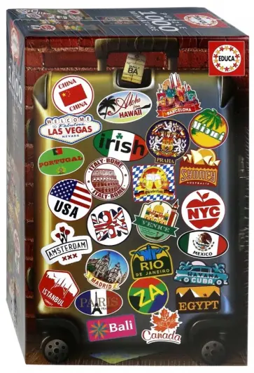 Пазл-1000 "Люблю путешествовать" (18002) обложка книги