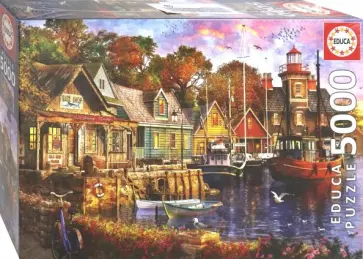 Пазл-5000 "Вечер в гавани" (18015) обложка книги