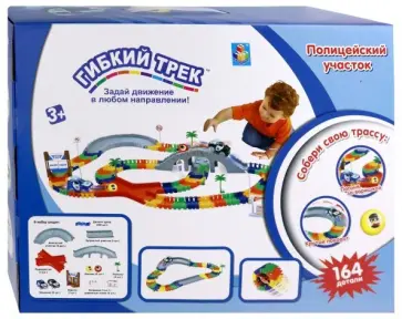 Гибкий трек "Полицейский участок" (164 детали) (Т13203) обложка книги