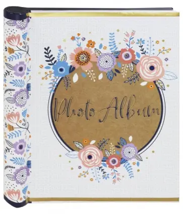 Фотоальбом "Полевые цветы" (гребень, магнитные листы) (79690) обложка книги