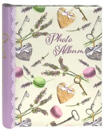 Фотоальбом "Лаванда" (магнитные листы, гребень) (77011) обложка книги