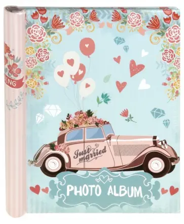 Фотоальбом "Свадебный кортеж" (магнитные листы, гребень) (77009) обложка книги