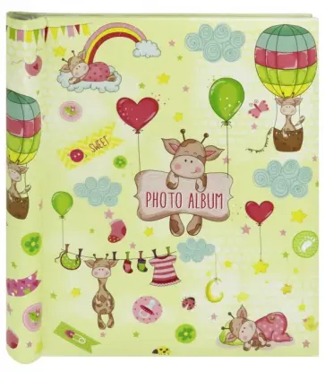 Фотоальбом "Жирафики на желтом" (магнитные листы, гребень) (77008) обложка книги