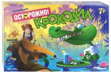 Настольная игра "Осторожно! Крокодил!" (76574) обложка книги