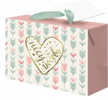 Пакет-коробка "Несу любовь" (15x9x11 см) (79673) обложка книги