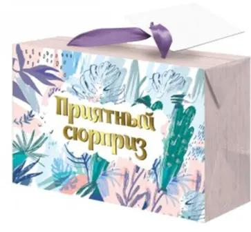 Пакет-коробка "Приятный сюрприз" (22,5x13,5x20 см) (79676) обложка книги