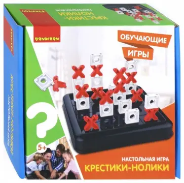Игра обучающая настольная Крестики-нолики обложка книги