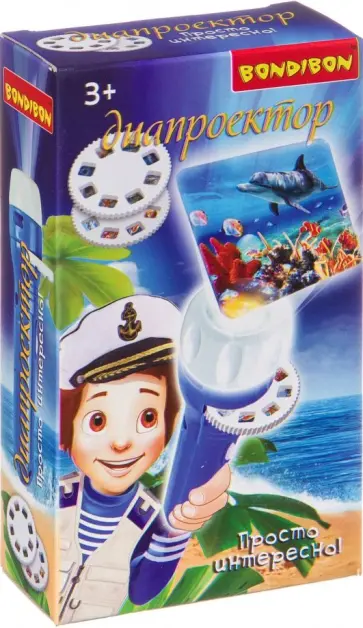 Диапроектор-фонарик "Животные" (3 диска) (ВВ3200) обложка книги