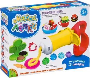 Набор с пресс-машиной и массой для лепки "Восхитительные десерты" (ВВ3311) обложка книги