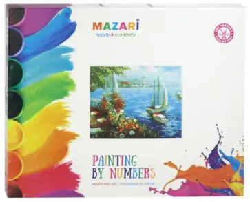 Картина по номерам "МОРСКОЙ ПЕЙЗАЖ" (40х50 см) (M-10111) обложка книги