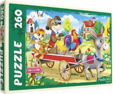 Puzzle-260 "БРЕМЕНСКИЕ МУЗЫКАНТЫ" (П260-5432) обложка книги