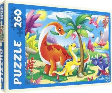 Puzzle-260 "ДИНОЗАВРЫ № 5" (П260-5134) обложка книги