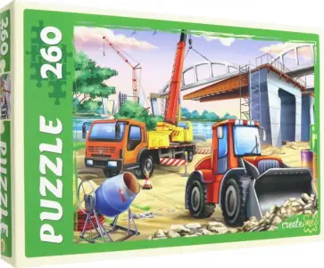 Puzzle-260 "СТРОИТЕЛЬНЫЙ ТРАНСПОРТ" (П260-5132) обложка книги