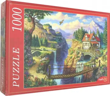 Puzzle-1000 "Домик у обрыва" (Ф1000-6784) обложка книги