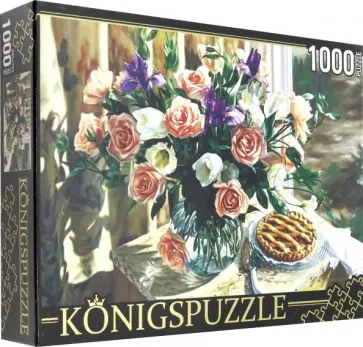 Puzzle-1000 "ЦВЕТОЧНЫЙ НАТЮРМОРТ" (АЛК1000-8256) обложка книги