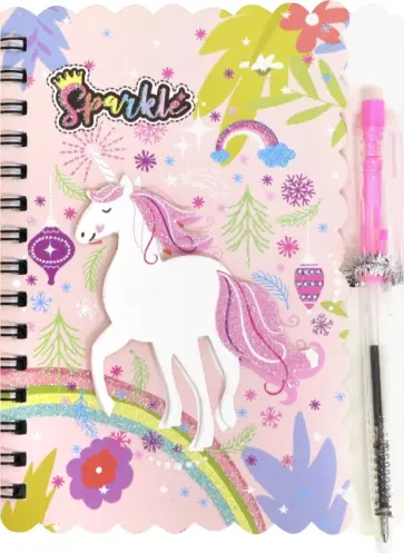 Блокнот UNICORN с шариковой ручкой, 30 листов, А6, линейка, в ассортименте Блокнот UNICORN с шариковой ручкой, 30 листов, А6, линейка, в ассортименте обложка книги