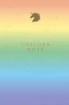 Блокнот "Unicorn Note" (А5, нелинованный, 80 листов) обложка книги