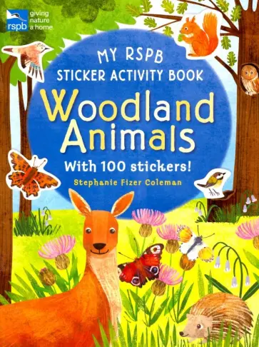 My RSPB Sticker Activity Book. Woodland Animals обложка книги