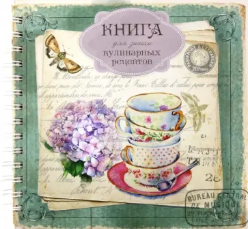Книга для записи кулинарных рецептов. Вид 2 (3881) Книга для записи кулинарных рецептов. Вид 2 (3881) обложка книги