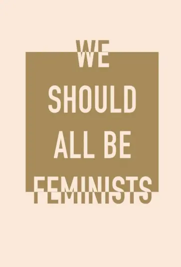Блокнот "We Should All Be Feminists" (160 страниц, А5, в точку) обложка книги