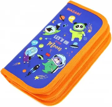 Пенал "Space new" (2 отделения, без наполнения) (M-1815) обложка книги