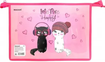 Папка для труда "Girl Cats", А4 (M-1794) обложка книги