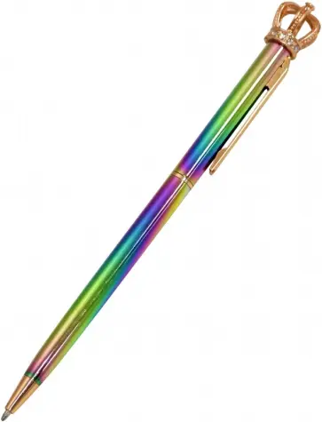 Ручка шариковая с поворотным механизмом "DIA", синяя, металлический корпус M-7434-70 обложка книги