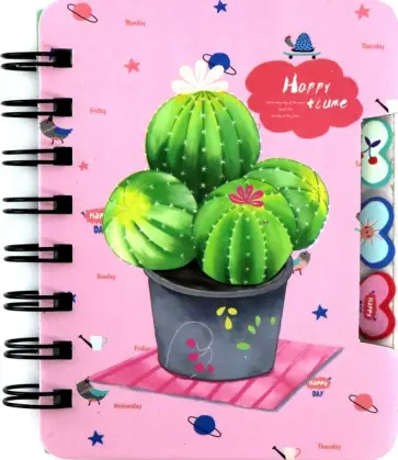 Блокнот "Cactus Mix" (А6, 50 листов, линия, в аасортименте) (M-3699) Блокнот "Cactus Mix" (А6, 50 листов, линия, в аасортименте) (M-3699) обложка книги