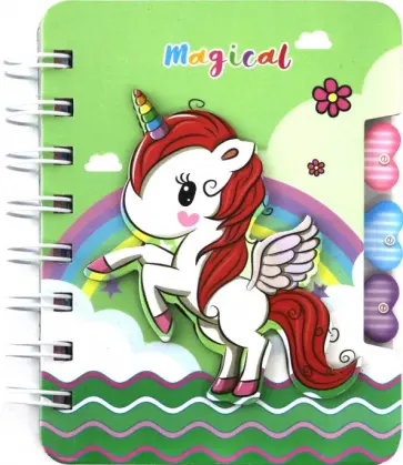 Блокнот "Unicorns" (А6, 60 листов, линия, в ассортименте) (M-3721) Блокнот "Unicorns" (А6, 60 листов, линия, в ассортименте) (M-3721) обложка книги