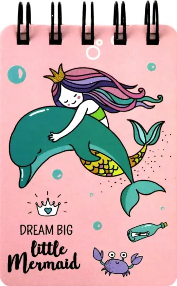 Блокнот "Mermaid" (А6, 55 листов, линия, в ассортименте) (M-3697) Блокнот "Mermaid" (А6, 55 листов, линия, в ассортименте) (M-3697) обложка книги
