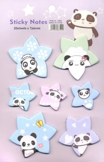 Набор блоков для записи с липким слоем, в ассортименте (M-3671) обложка книги