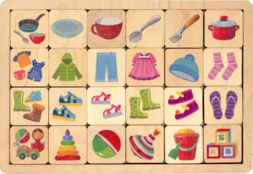 Игра-пазл развивающая деревянная "Обобщение" (00746) обложка книги