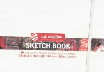 Блокнот для зарисовок Art Creation, 80 листов, А5, белый Блокнот для зарисовок Art Creation, 80 листов, А5, белый обложка книги