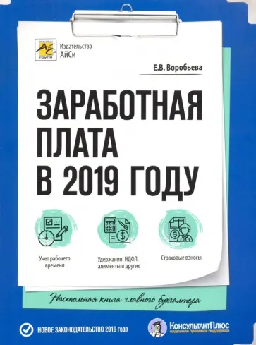 Елена Воробьева - Заработная плата в 2019 году Елена Воробьева - Заработная плата в 2019 году обложка книги