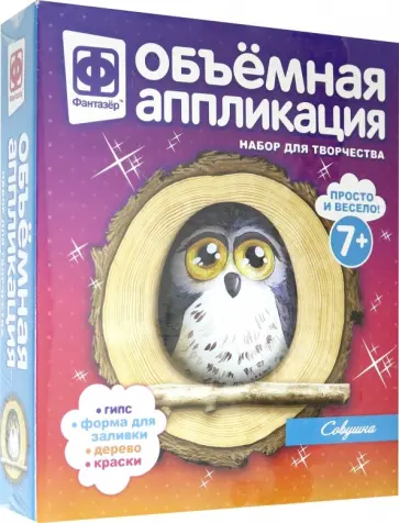 Объемная аппликация "Совушка" (707301) обложка книги