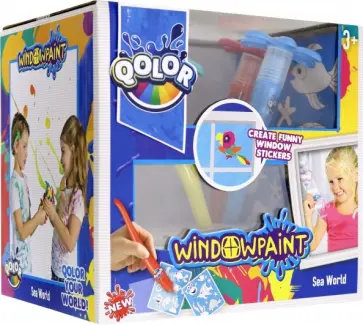 Набор фломастер-кисточка, краски акриловые "Window paint"  (361-17) обложка книги