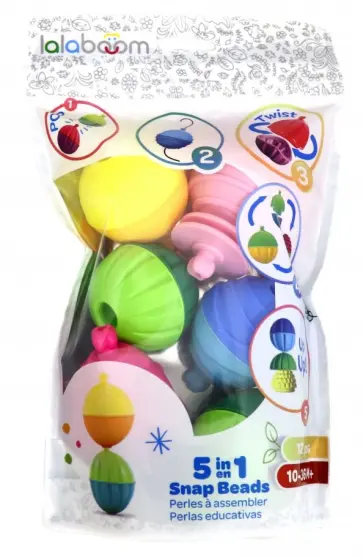 Игрушка развивающая "Lalaboom" 12 предметов (BL100) обложка книги