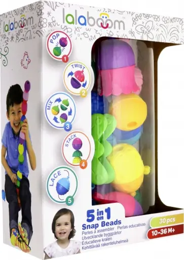 Игрушка развивающая "Lalaboom" (30 предметов) (BL250) обложка книги