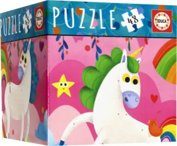 Пазл Единорог, 48 деталей обложка книги